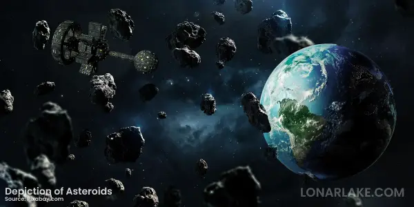 Depiction of Asteroids