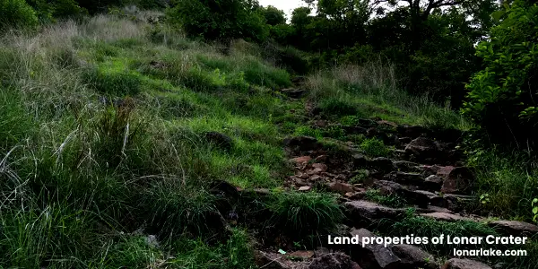 Land properties of Lonar Crater
