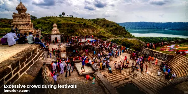 Threats To Lonar Lake | Excessive crowd during festivals