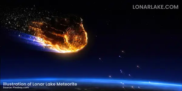 illustration of Meteorite Heading Towards Earth
